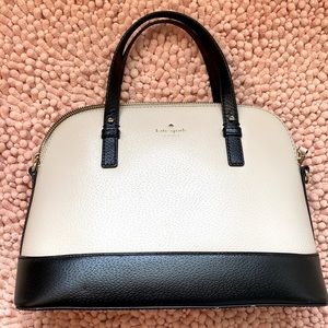 Cute white and black Kate Spade purse